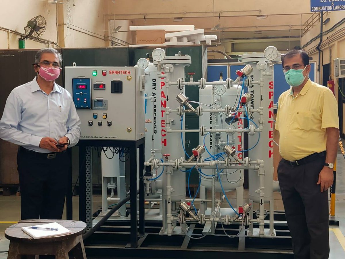 IIT Bombay (@iitbombay) on Twitter photo IIT Bombay demonstrates conversion of Nitrogen generator to Oxygen generator: A simple and fast solution for the current oxygen crisis. We request various government authorities, NGOs, and private companies to contact Prof. Milind Atrey (dean.rnd@iitb.ac.in). IIT Bombay demonstrates conversion of Nitrogen generator to Oxygen generator: A simple and fast solution for the current oxygen crisis. We request various government authorities, NGOs, and private companies to contact Prof. Milind Atrey (dean.rnd@iitb.ac.in).