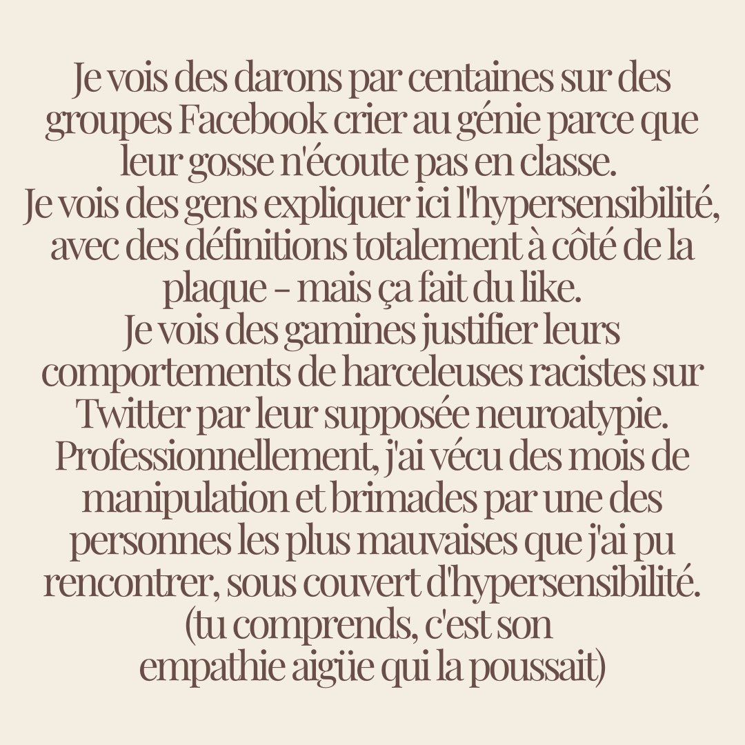 A propos de votre fake neuroAtypie ici, pour tous les faux HP, pour les hypersensibles autodiagnostiqués, pour les petits zèbres qui sont trop fiers d’être dans la hype :