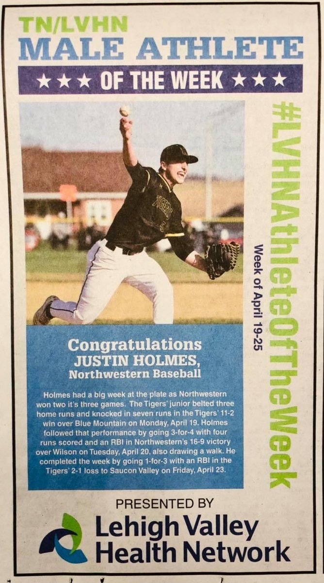 Congrats Justin!!  <a href="/NDub_Baseball/">Northwestern Lehigh Baseball</a>