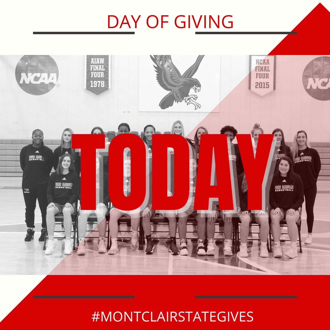TODAY IS THE DAY‼️ Donate at any time today to help support our Montclair State Women’s Basketball Program🏀🚨 LINK IN BIO! #msudayofgiving #montclairstategives #msuwbb