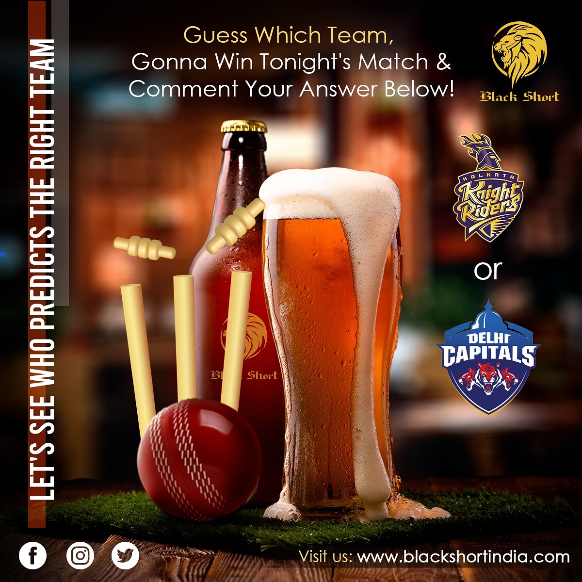 BlackShortIndia's tweet image. Open A Bottle Of Chilled Beer &amp;amp; Cheer For Your Favourite Team Tonight!
Guess Which Team Gonna Win Tonight&apos;s Match &amp;amp; Comment Your Answer Below!

Let&apos;s See Who Predicts The Right Team!

#ipl #iplfun #IPL2021 #iplmemes #beer #predict #predictthescore #DCvsKKR #KKR #KKRHaiTaiyaar #DC