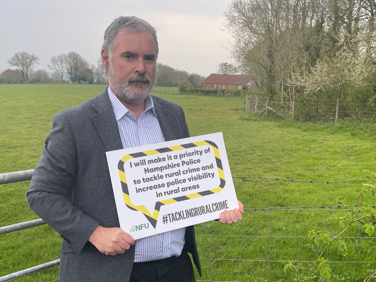 RMurphy_actuary's tweet image. I&apos;m proud to take the @nfutweets pledge to make a priority in Hampshire and the Isle of Wight to tackle rural crime and increase police visibility in rural areas #tacklingruralcrime