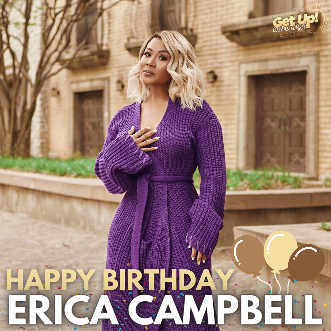 Sending birthday wishes to our own Erica Campbell! Happy birthday!!  