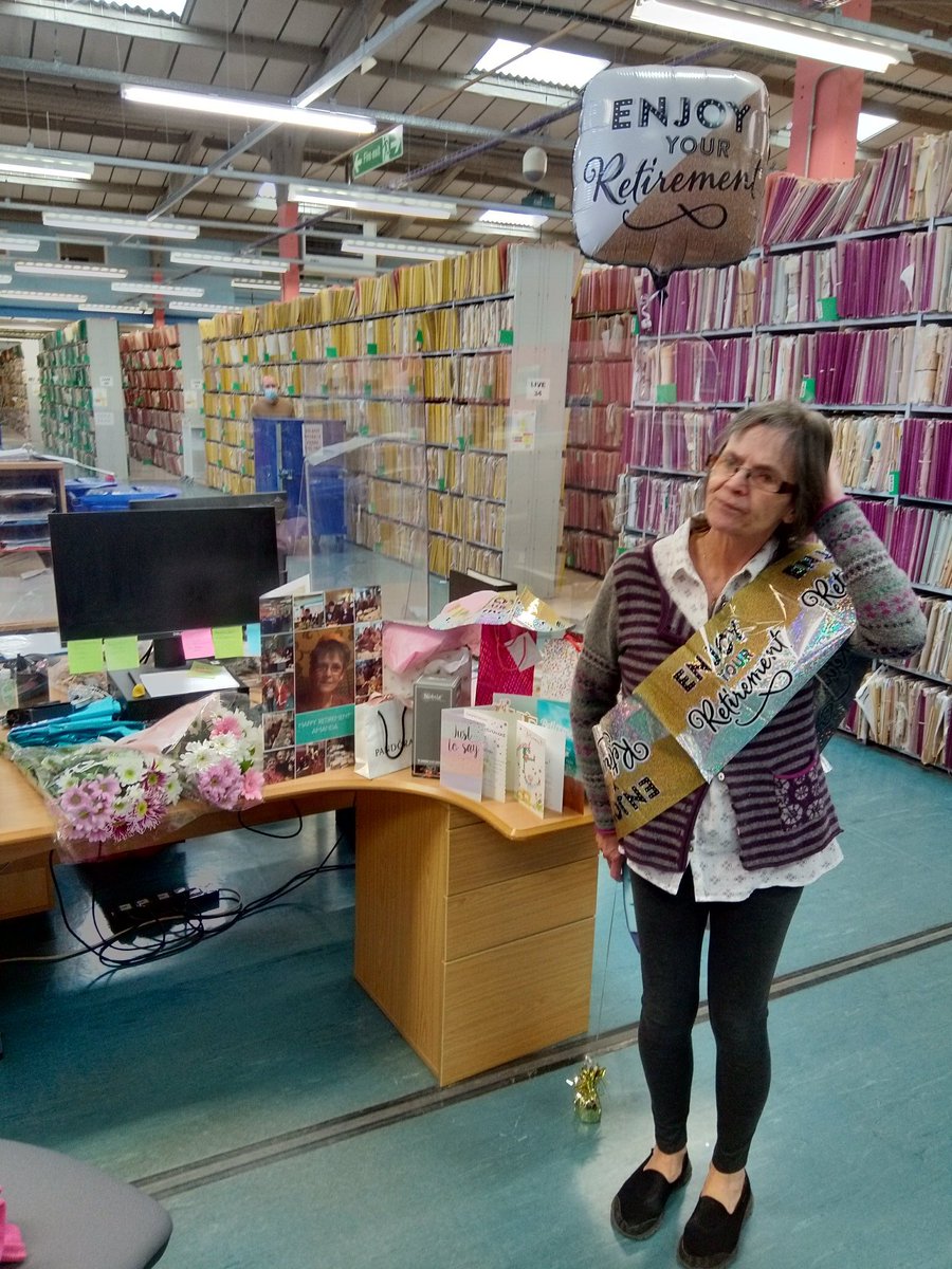 End of an era, wishing our dear friend and colleague Amanda Carpenter a very happy retirement after 18 years <a href="/NNUH/">Norfolk and Norwich University Hospitals</a> Health Records, and 35 years NHS service.