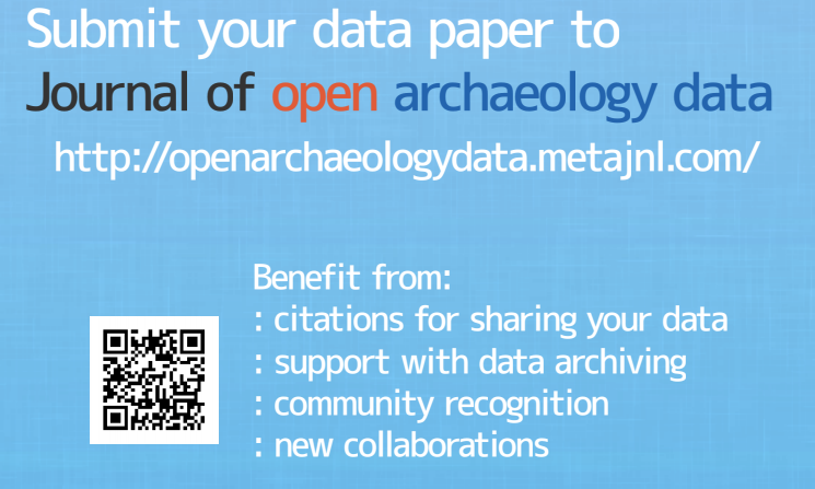 Today is the day of #DigitalHumanities #DayofDH2021!
Have you thought of celebrating it by publishing openly your #archaeology #data and the corresponding #datapaper?
Join us and contribute to make the #academic #community tighter: tinyurl.com/6bcfx4nk
<a href="/DayofDH/">Day of DH</a>