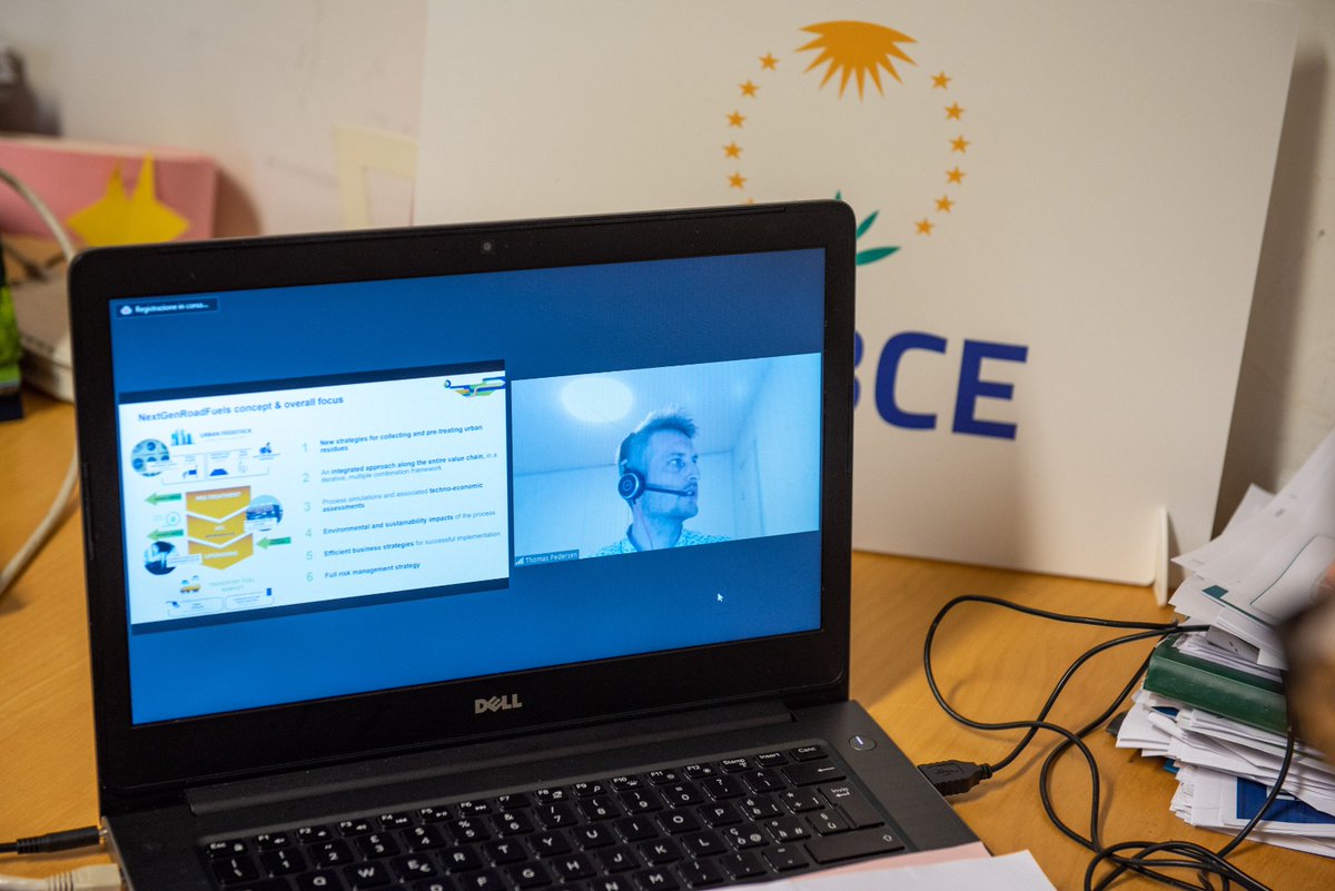 Thomas Pedersen , @AAUEnergy, presenting <a href="/NGRFproject/">NextGenRoadFuels</a>: Conversion of biogenic urban resources into liquid drop-in fuels by means of Hydrothermal Liquefaction #HTL. Join #EUBCE2021 Speaker's Corner to participate in all the event's projects presentations! 
bit.ly/2S26TFF