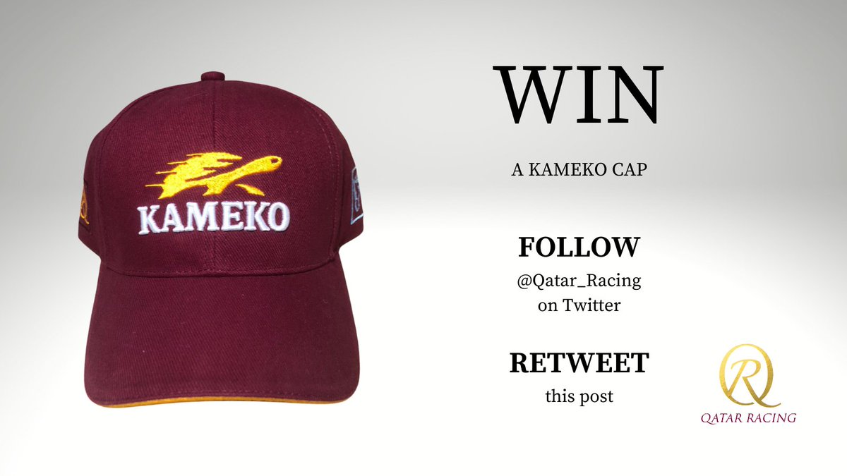 Qatar_Racing's tweet photo. #Competition

This week's #FreebieFriday prize is a KAMEKO 🐢 cap

To enter
🔁 FOLLOW @Qatar_Racing 
🔃 RETWEET this post

🧢 WINNERS will be announced on Tuesday

#NotAvailableToBuy https://t.co/FRtvDeVXPE
