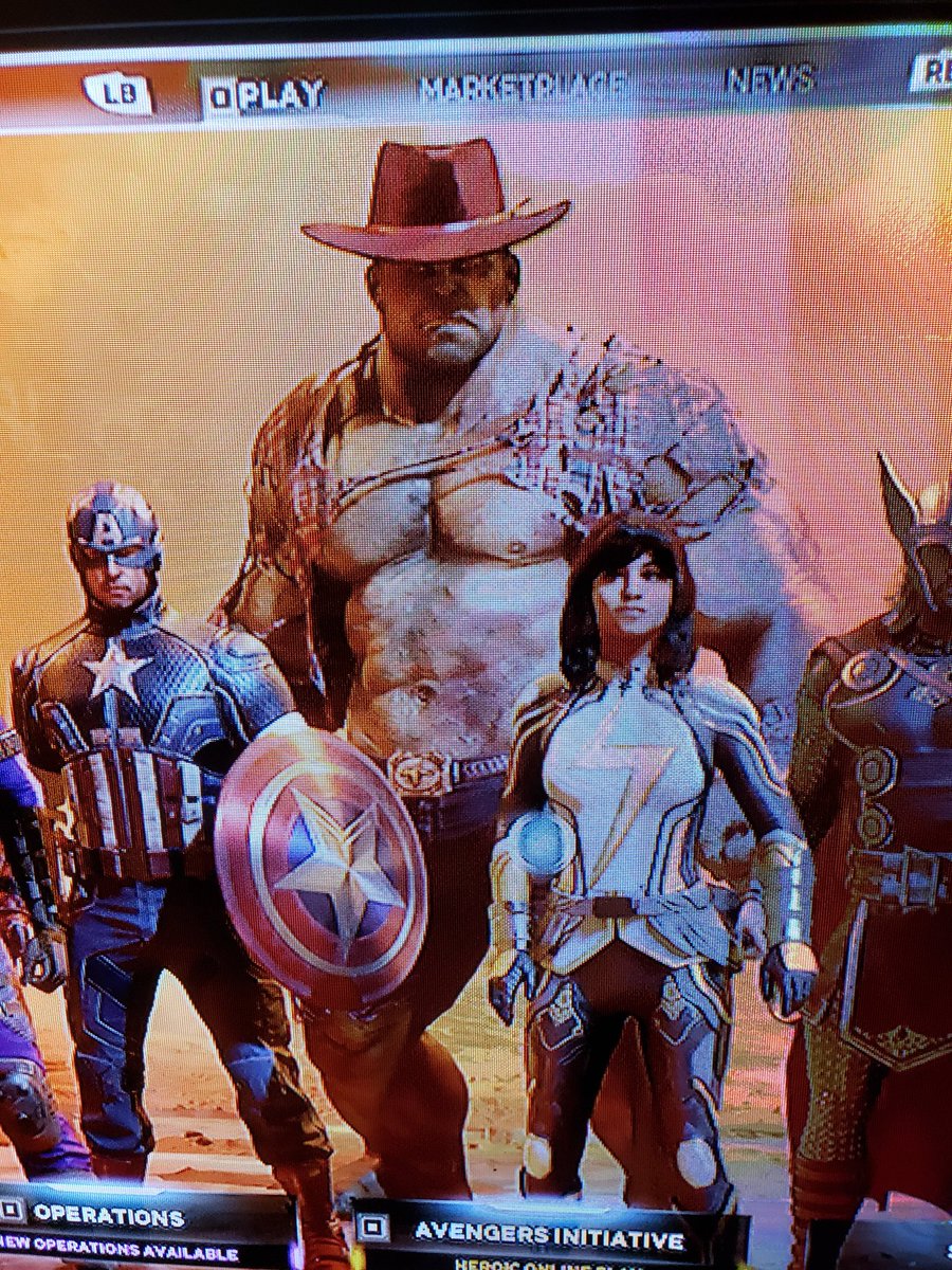 Cowboy/rodeo skins, the hulk pic isn't mine, not sure where the original is from