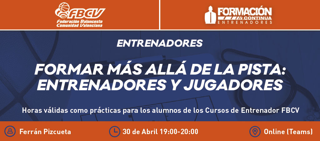 Cerramos el mes de abril con un nuevo clínic del Programa de Formación Continua, una actividad que está dirigida tanto a jugadores como a entrenadores. Ponente: @FerranPizcueta 

🔗 bit.ly/3nsICEo