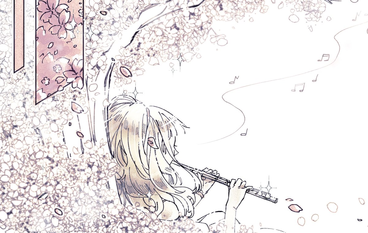 TE_MNatsuki's tweet photo. - ช่วงบ่าย -
นั่งพิงต้นซากุระเป่าฟลูตเล่นที่สวนพฤกษา คนผ่านไปผ่านมาพอที่จะได้ยินเสียงเครื่องดนตรีคลอผ่านหูเบาๆ~~
#TESakura https://t.co/ZJQuczADK7