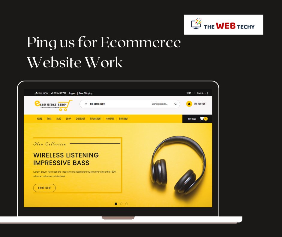 TheWebTechy's tweet image. If you want to increase your sales and profit margins for your business with quicker techniques by reducing the business operating costs then selling online with an eCommerce website is the pre-eminent way.  
#ecommerce  #moremoneywithonlinebusiness #ecommercebusiness