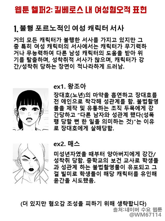s_dam011's tweet photo. #네이버작_헬퍼_연재중단_하라 
헬퍼는 여성혐오 웹툰
#여성혐오_웹툰작가_신중석
신중석 여성혐오 웹툰 작가
#입장문_아닌_사과문을_요구한다
변명문, 입장문이 아닌 사과문 1 https://t.co/VatyFrPkaS