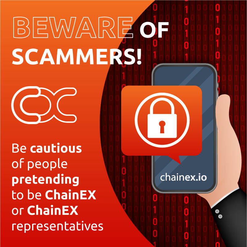 ChainEXIO's tweet photo. Scammer Alert: Want to know how to identify all the REAL ChainEX Accounts? Click the link for more: https://t.co/CxVlfy4Urd
#ChainEX #Bitcoin #Assets #warning #scammer #beaware #Facebook #Twitter #Linkden #Instagram #Telegram #Reddit https://t.co/omOblKRNfO