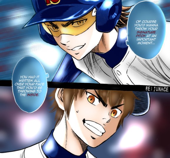 theyre obviously in love istg

#daiyanoace
#ダイヤのA
#mangacoloring