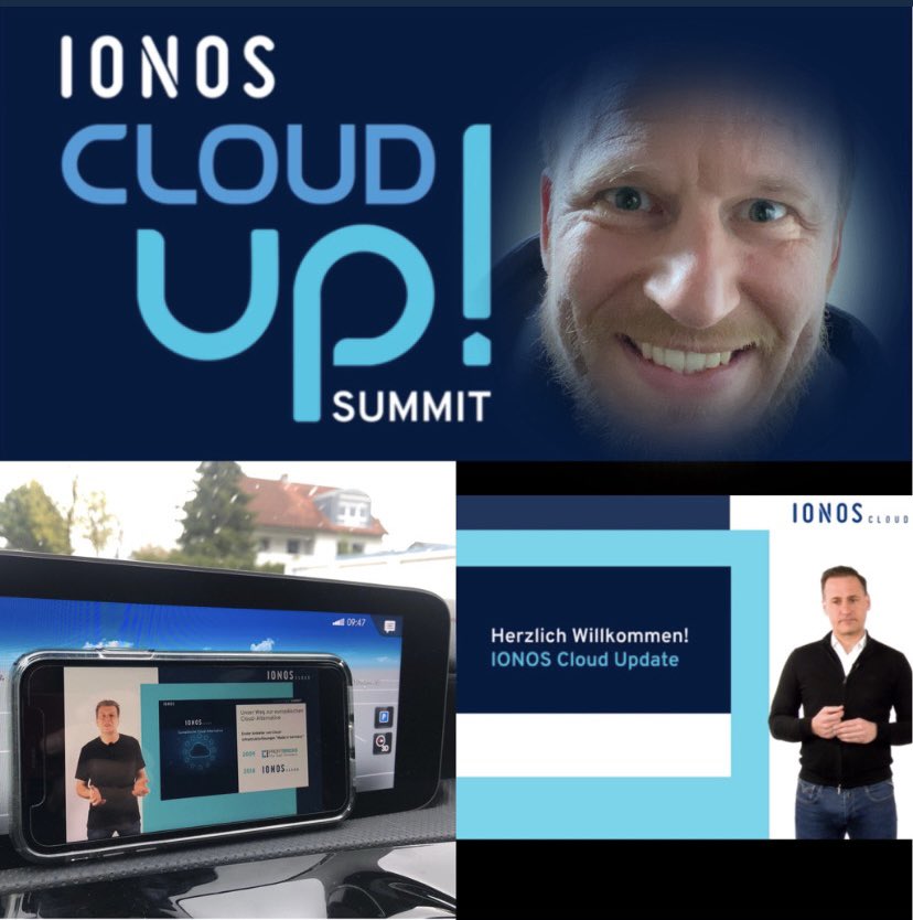 ericweisweka's tweet image. Heute mobile und virtuell zu Gast beim #IONOSCloud Up Summit - sehr interessante Impulse von Achim Weiss und Dr. Martin Endress 🤓