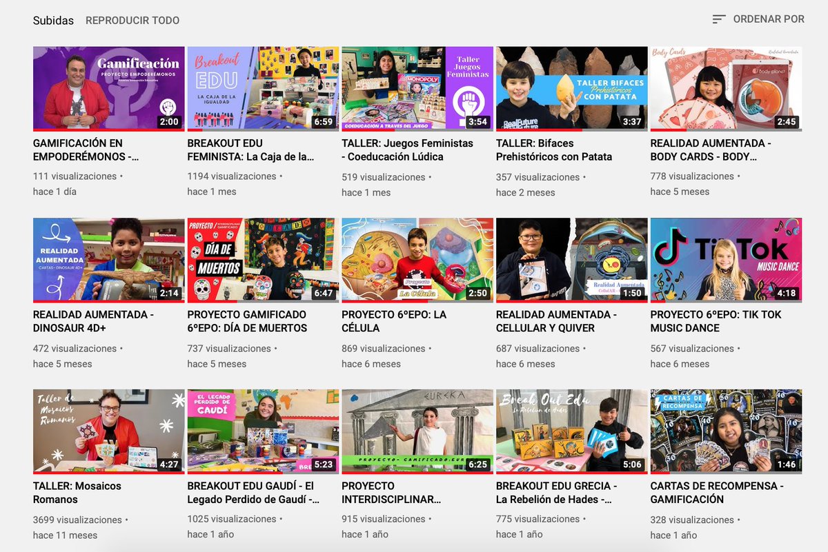 Fernando Boillos (@fernandoboillos) on Twitter photo Mi canal de Youtube sigue creciendo 🔝 y mis alumnos siguen desarrollando destrezas y capacidades comunicativas. Les encanta eso de convertirse en Youtubers. En los videos te contamos todo lo que hacemos en clase. ¡Subscríbete!
<a href="/DGamificando/">DocentesGamificando</a> @EducWeb <a href="/flipped_primary/">Flipped Primary APP</a> <a href="/imgende/">Ingrid Mosquera</a> Mi canal de Youtube sigue creciendo 🔝 y mis alumnos siguen desarrollando destrezas y capacidades comunicativas. Les encanta eso de convertirse en Youtubers. En los videos te contamos todo lo que hacemos en clase. ¡Subscríbete!
<a href="/DGamificando/">DocentesGamificando</a> @EducWeb <a href="/flipped_primary/">Flipped Primary APP</a> <a href="/imgende/">Ingrid Mosquera</a>