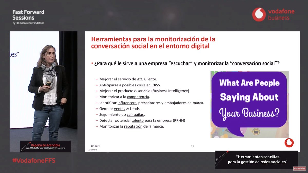 VodafoneEmpresa's tweet image. 🗣 “Escuchar al usuario de #RedesSociales es esencial para mejorar su experiencia, anticiparnos a posibles crisis o mejorar nuestros productos o servicios gracias a sus comentarios” @aranzibia (@icemd) en #VodafoneFFS
 
🔴 #ENDIRECTO
▶️ bit.ly/3mnqSJB