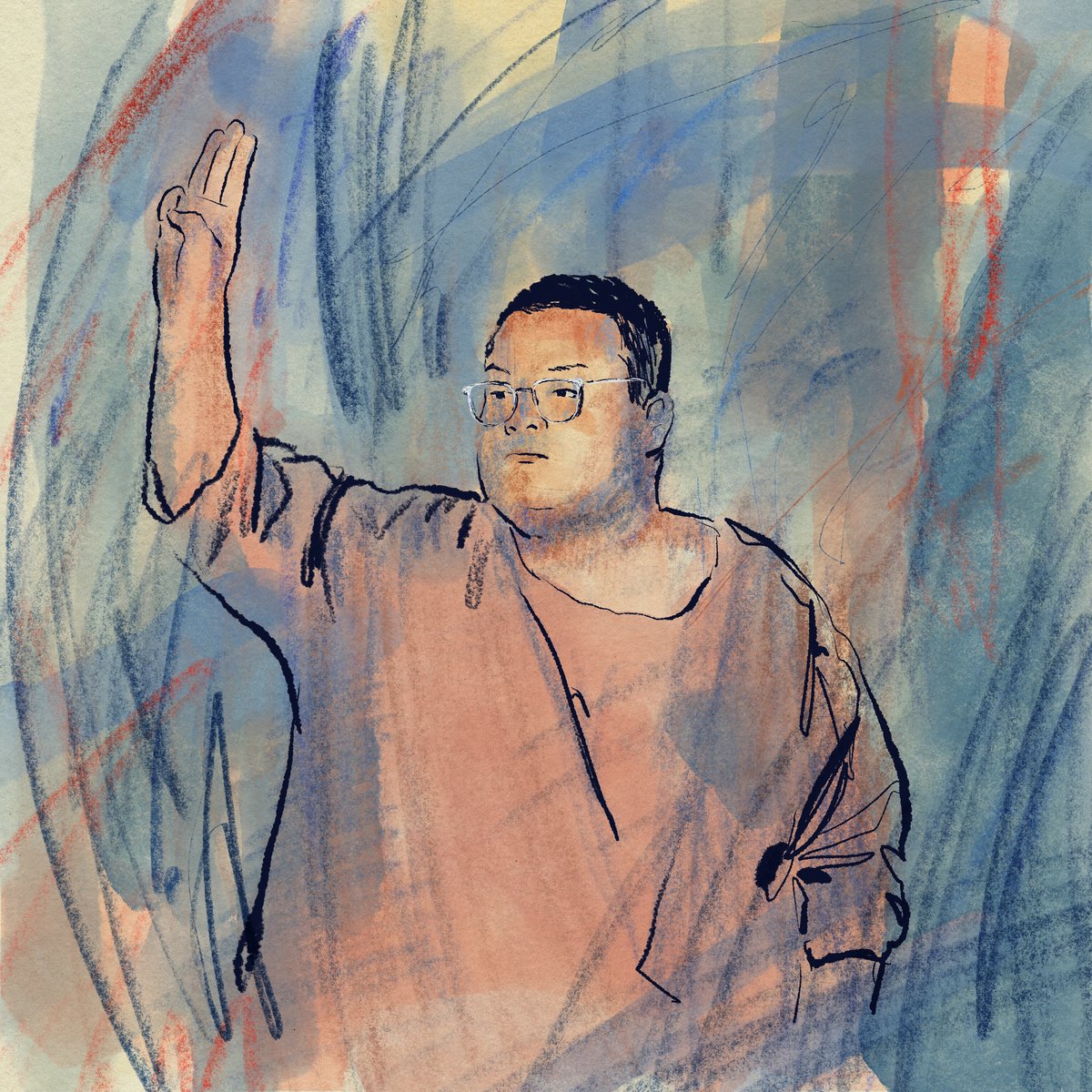 wawawawin's tweet photo. ภาพนี้วาดตั้งแต่กวิ้นเริ่มประกาศอดอาหาร
จนตอนนี้ผ่านมา 45 วันแล้ว ร่างกายทรุดโทรมลงมาก
ถูกคุมขังมา 80 วัน ยังไม่ได้สิทธิประกันตัว 
ทั้งที่ยังไม่ถูกพิพากษาว่ามีความผิด

#วาดรูปเพนกวิน  #อดอาหารประท้วงทวงคืนความยุติธรรม
#คืนสิทธิประกันตัวโดยไม่มีเงื่อนไข
#ยกเลิก112 #saveเพนกวิน https://t.co/Yw3fBpBXPo