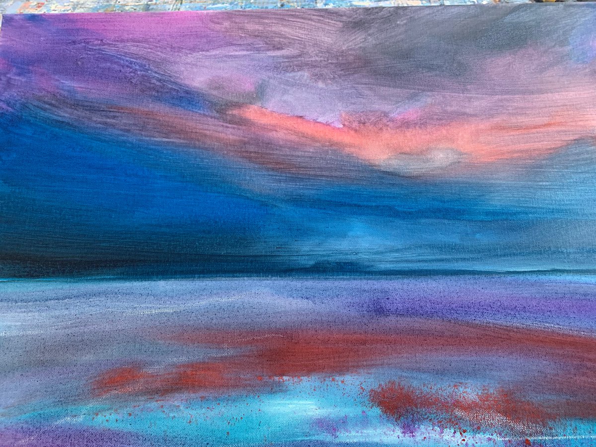 mickoxley's tweet photo. Painting in 3 stages:
Isolated: Emerging colour
Acrylic on canvas, 70x50x4 cm https://t.co/JzW0M3v2TA