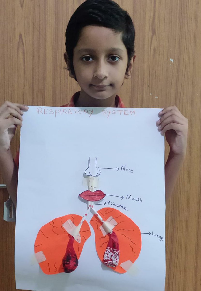 SAI_Edu_In's tweet photo. The exchange of gases taking place in our lungs when we breathe in and breathe out air. Nicely done, by the students.
#ClubSpectrum
#SAIInternationalSchool https://t.co/Q8bE5jounx