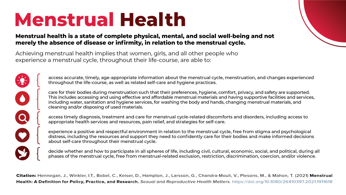 Let’s stop marginalizing menstruation by expecting it to fit neatly into other existing areas of health or budget lines! 
Thrilled to share our definition of #MenstrualHealth #menstruationmatters

Check out the full paper at: tandfonline.com/doi/full/10.10…