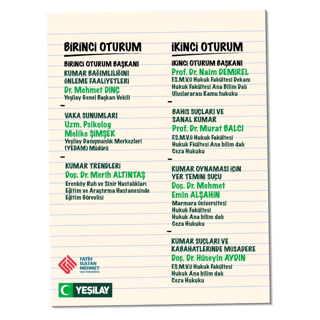 “Ceza Hukuku ve Bağımlılık Açısından Kumar”
Fatih Sultan Mehmet Vakıf Üniversitesi ve Marmara Üniversitesi öğretim üyeleri ile “kumar” konusunu “ceza hukuku” açısından inceleyeceğiz.