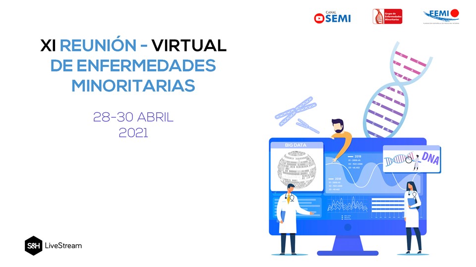 📢Último día de la XI Reunión Virtual de #EnfermedadesMinoritarias de <a href="/GTEMinoritarias/">GTEMinoritariasSEMI</a> 
Os esperamos en #CanalSEMI a partir de las 16horas

👉shlivestream.es/xi-minoritaria…

#SEMITuit <a href="/Sociedad_SEMI/">Sociedad Española de Medicina Interna (SEMI)</a>