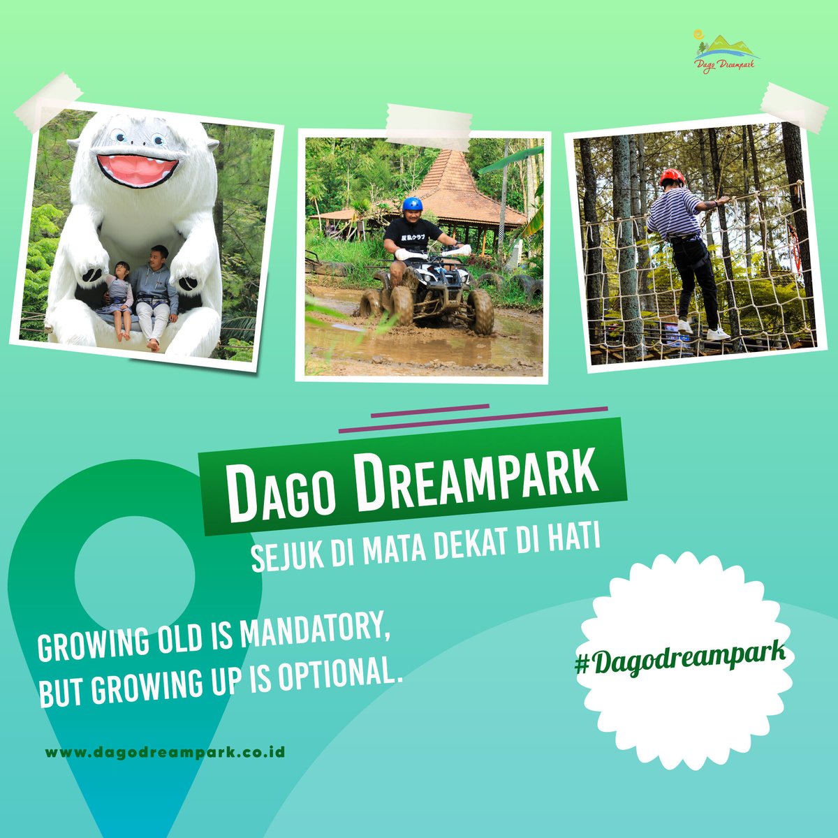 Tomorrow is the first blank page of a 365 page book. Write a good one. -Brad Paisley

Info promo dan wahana :
Follow media sosial kami
Website : https://t.co/xtgLlbMa0t
Instagram : @dagodremparkofficial
Facebook : dagodreampark. Bdg
Twitter : @dagodreampark
Tiktok: dagodreampark https://t.co/15TcNYsP4m