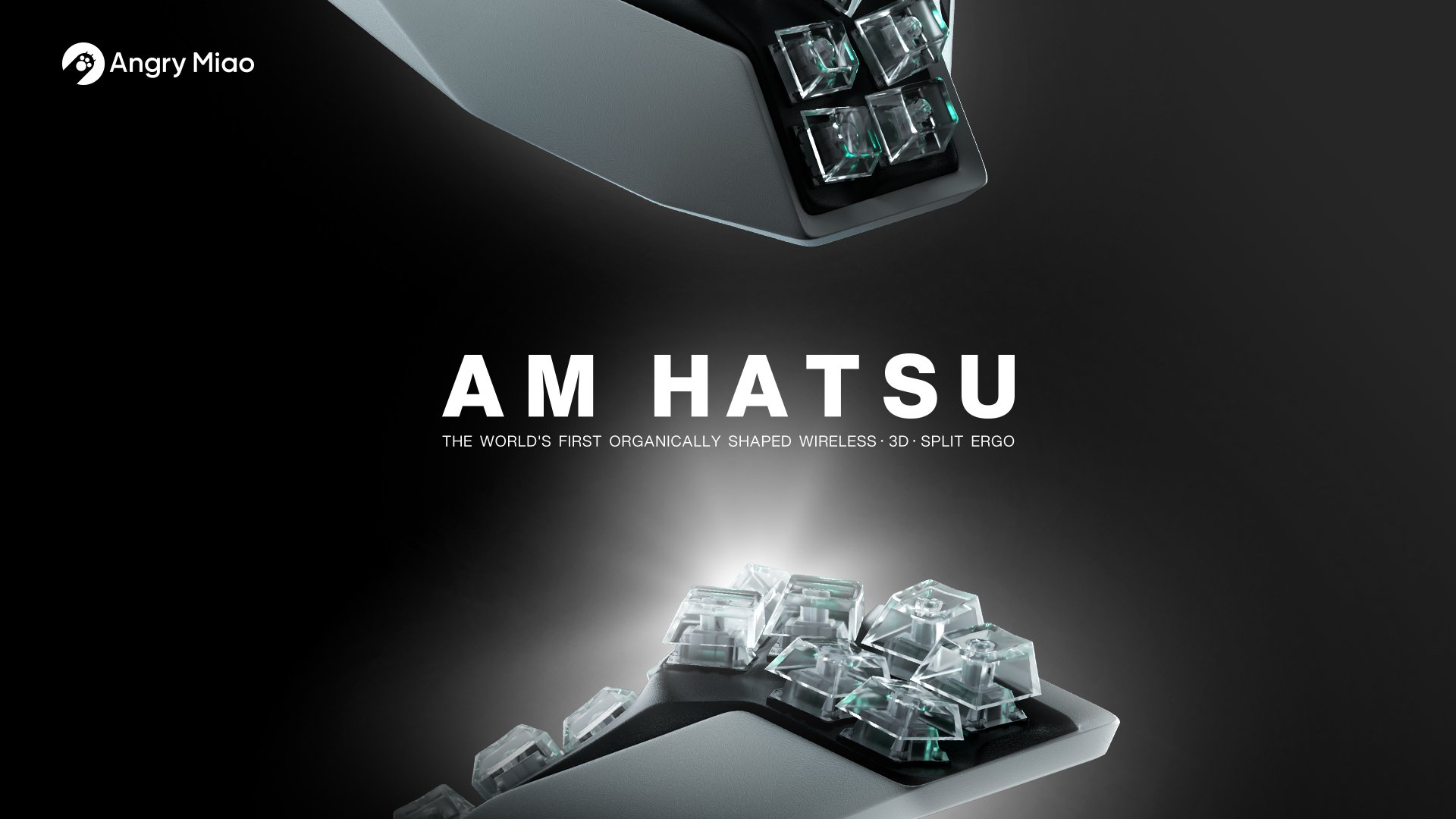 Angry Miao on X: AM HATSU, the world's first organically shaped wireless ·  3D · split ergo 🙌🏾 Now. Let's go! #ergo #cyberboard #angrymiao  #keyboarddesign #mechanicalkeyboard #computerkeyboard #mechkb  #mechanicalkeyboards #keyboards #customkeyboards ...
