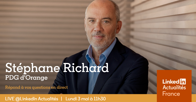 orange's tweet photo. Les raisons qui font d'Orange la 1ère #LinkedInTopCompanies 🇫🇷, les métiers de demain et le futur du travail chez Orange...

🎙 Live exclusif de @srichard sur @LinkedInFrance 
🗓 Lundi 3 mai, 11h30

#FutureOfWork