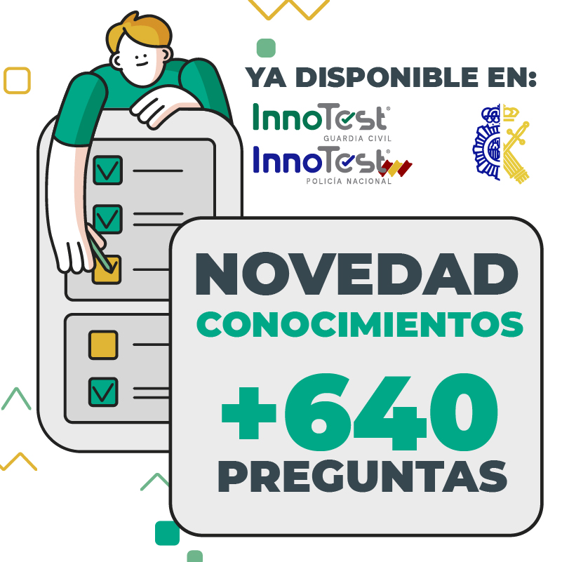 InnoTestES's tweet photo. ¡Pregunta de examen!
¿Qué app tiene su contenido siempre actualizado y tiene nuevas preguntas para sus usuarios?
¡Correcto! InnoTest😆.
Por eso, tenemos ➕600 preguntas nuevas en Conocimientos esperándote.
#InnoTestGC #InnoTestPN #oposiciones https://t.co/HyXJ8x0B59