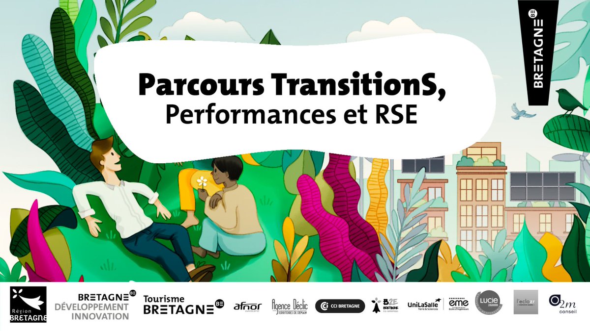 📢 A découvrir, le parcours TransitionS – performance &amp; #RSE porté par la <a href="/MarqueBretagne/">Marque Bretagne</a>  <a href="/BretagneBDI/">Bretagne Développement Innovation</a> <a href="/CRT_Bretagne/">Tourisme Bretagne</a> en co-construction avec les acteurs bretons spécialisés en #RSE #RSO 🚀Montez en compétence grâce à nos 13 ateliers et notre cursus #RSE ➡️bit.ly/33bUVvL