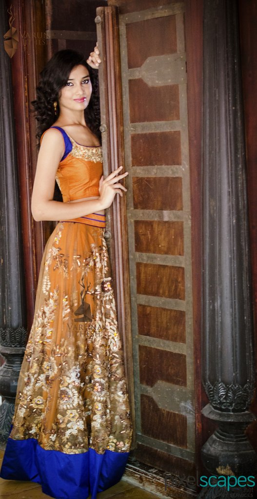 VarunaJithesh's tweet image. Brown blue lehenga by Varuna Jithesh 
#varunajithesh #weddinglehenga #lehenga #hyderabadlehenga #hyderabadwedding