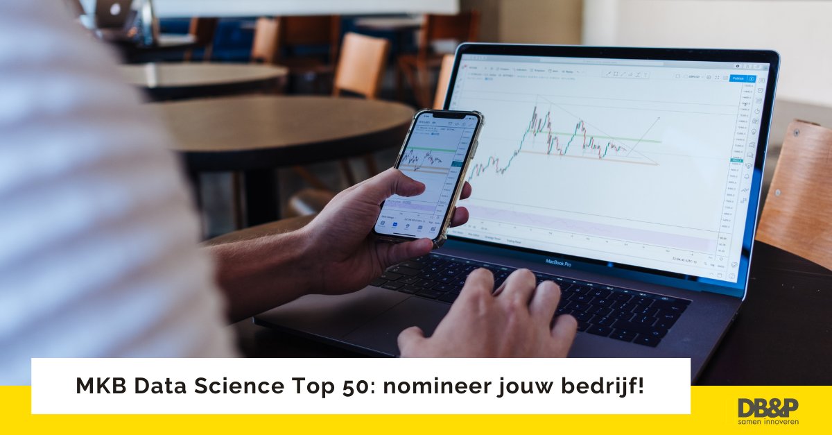 Heeft jouw #DataScience bedrijf het afgelopen jaar een flinke groei doorgemaakt? En wil je in oktober 2021 op het podium staan tijdens het MKB Data Science evenement? Meld je dan aan voor een plek in de MKB Data Science Top 50! bit.ly/3caCqNF #data #innovatie #innoveren