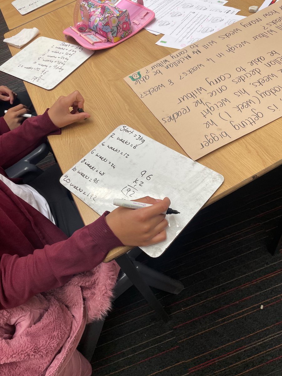 PPSP7B's tweet photo. Hard at work yesterday working together to solve some tricky mass word problems! Teamwork makes the dream work! ⭐️ 💭 🧮 https://t.co/9CTYLV8vLG