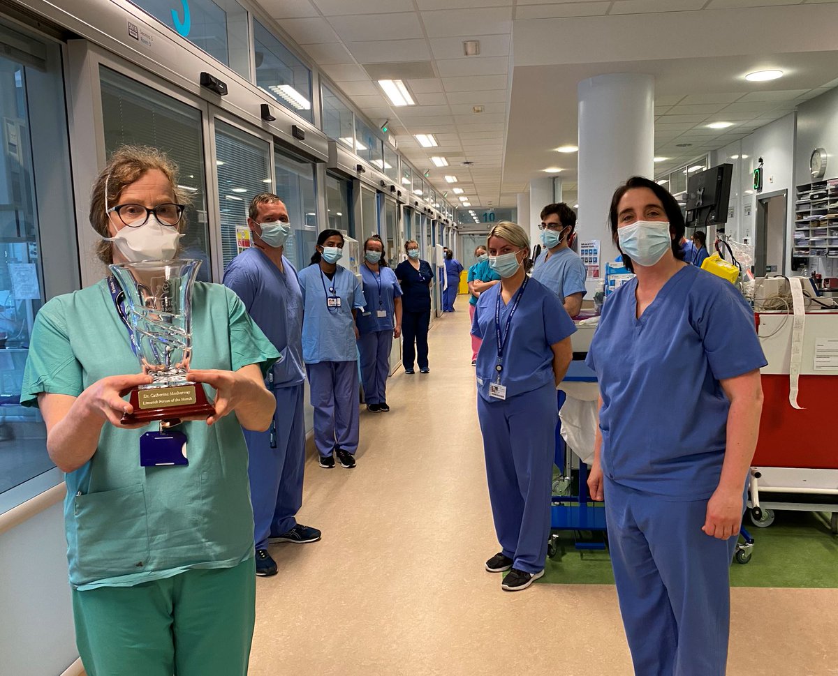 Best of luck to Dr Catherine Motherway, Consultant in Anaesthesia &amp; Intensive Care, UHL in the 
Limerick Person of the Year 2020 virtual awards event this evening.

The Limerick Person of the Year will be selected from the 2020 monthly award winners
#TeamULHG
#LimerickEdgeEmbrace