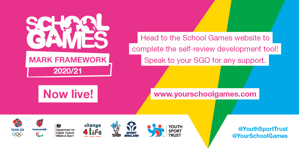 Don't forget the School Games Mark Framework is live on dashboards for schools. ☑️ This self-review development tool can be discussed with your SGO. Why not get in touch with them to find out more? 💭 Visit the website: yourschoolgames.com
