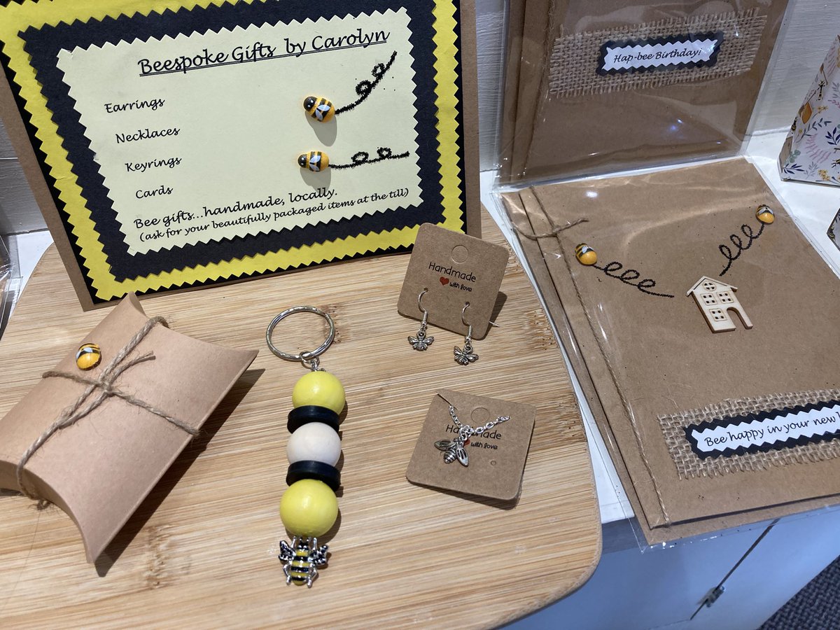 GFASUppermill's tweet image. Beespoke by Carolyn now in stock! Handmade bee inspired cards and gifts. 🐝