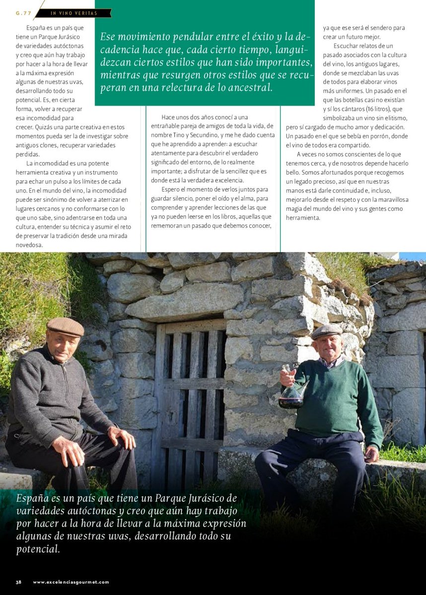 Nuevo texto para <a href="/excelen_gourmet/">Excelencias Gourmet</a> para hablar sobre "La proximidad del paisaje".
Palabras escritas desde el alma que relatan un entorno singular.
Seguimos!
💪