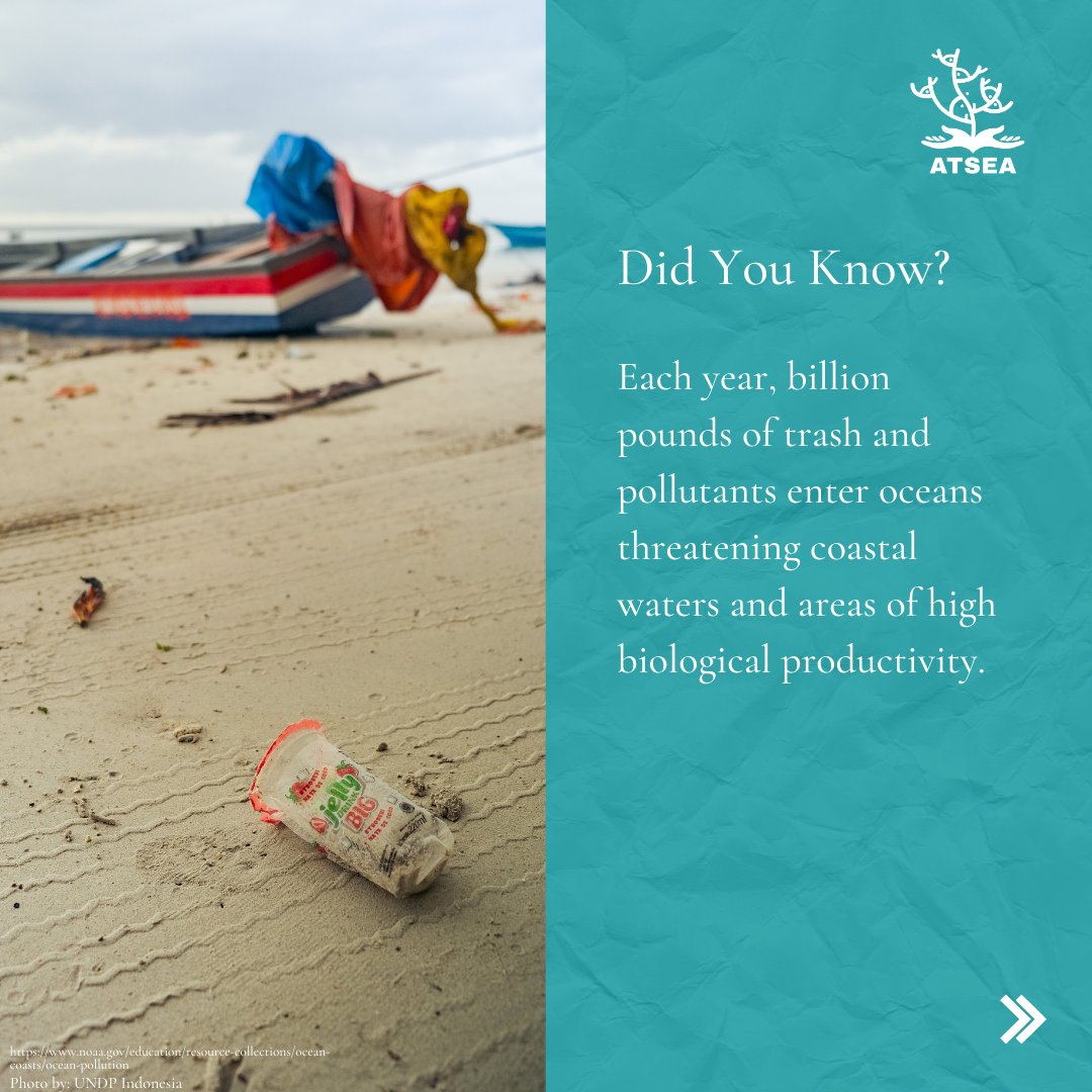 ProgramAtsea's tweet photo. Did you know, around 80 per cent of ocean debris came from land and is made up of plastic, rubber and glass, transported to the sea via river discharge?
#ATSEAProject #MarineDebris #StopPlastic #DietKantongPlastik https://t.co/QGiAcp201I