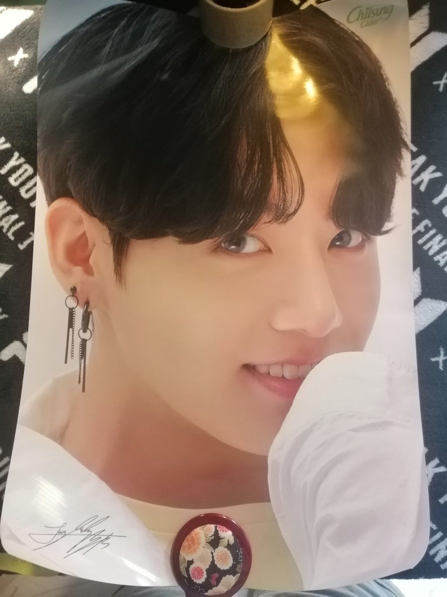 WTS | LFBJungkook Chilsung cider postercondition 8/10200php + 55 for postertubetags wts lfb bts merch chillsung cider jungkook jk