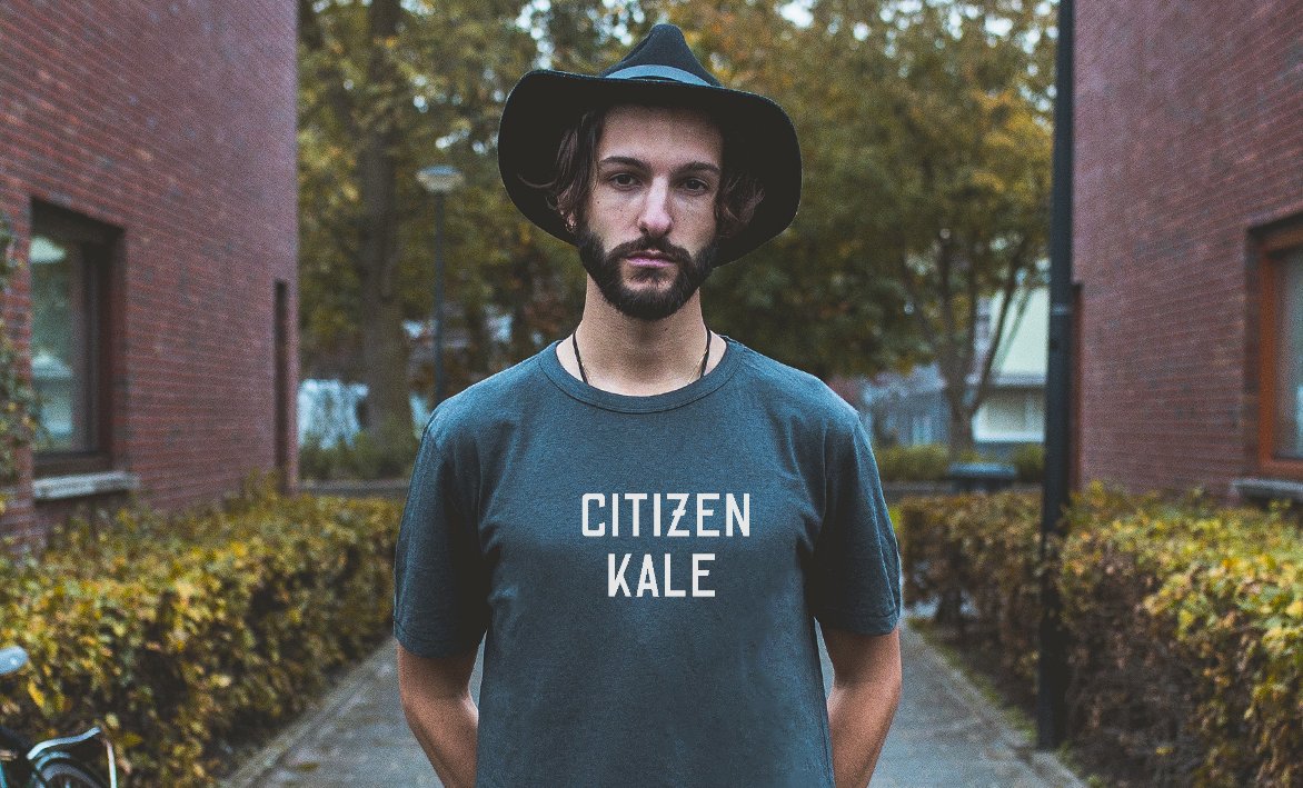 Vegan and proud. Check out our new T. hatch-art-tshirts.com/product/citize… Citizen Kale #vegan #veganclothing #crueltyfree #Kale