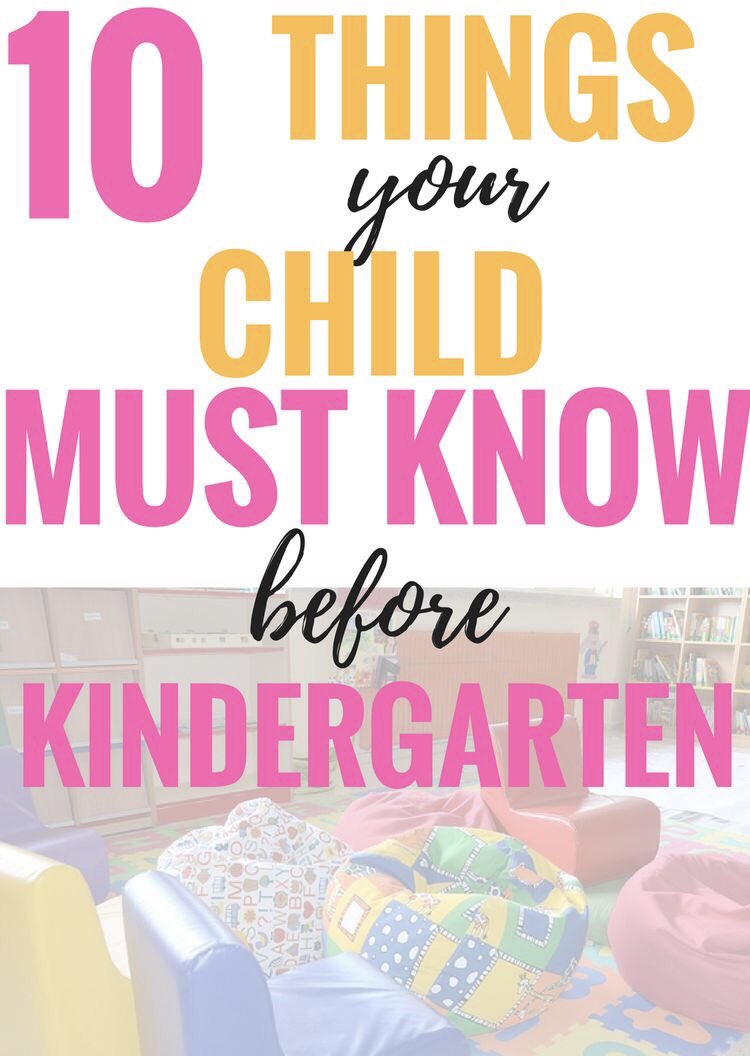 Read daily.
Practice using a crayon/pencil.
Practice opening lunch box.
Sit down quietly.
Name writing.
Practice shoe tying.
Make friends.
Talk in complete sentences.
Handle emotions.
Complete a worksheet.

Here is  just a few skills your child should know before #Kindergarten
