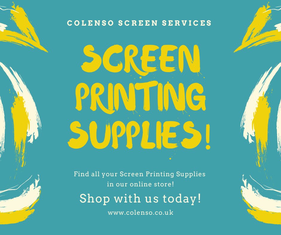 ColensoScreen's tweet image. Discover a great selection of screen printing inks and equipment!
Visit colenso.co.uk or Call: 01928 701356 
#screenprinting #tshirt #screenprint #art #clothing #design #embroidery #tshirts #silkscreen #apparel #fashion #screenprintinglife