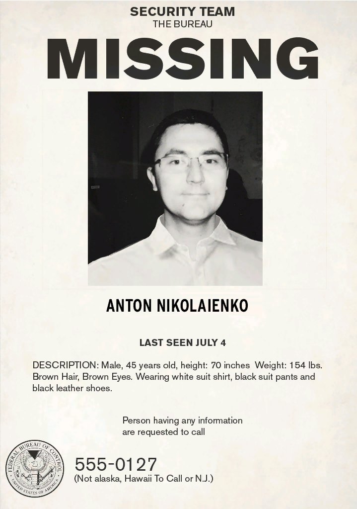 textures/props/papers has a couple missing person posters.The first is Anton Nikolaienko, who is a technical director at Remedy.