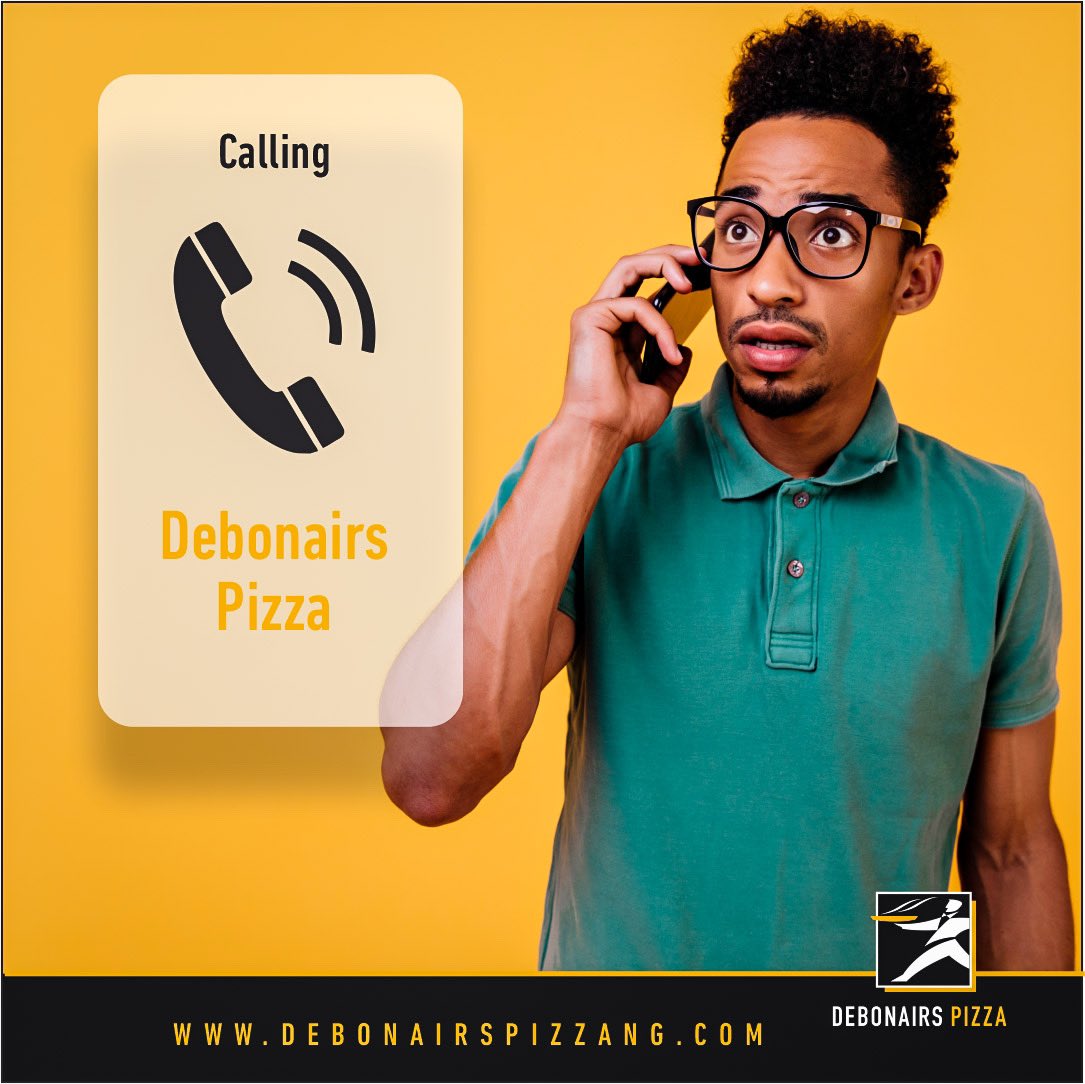 Debonairsng's tweet photo. If his number is on “Call waiting”, he’s most likely calling to order amazing Debonairs Pizza 😉

#debonairspizza
#debonairspizzang
#thursdaymorning https://t.co/IpewrBIfPH
