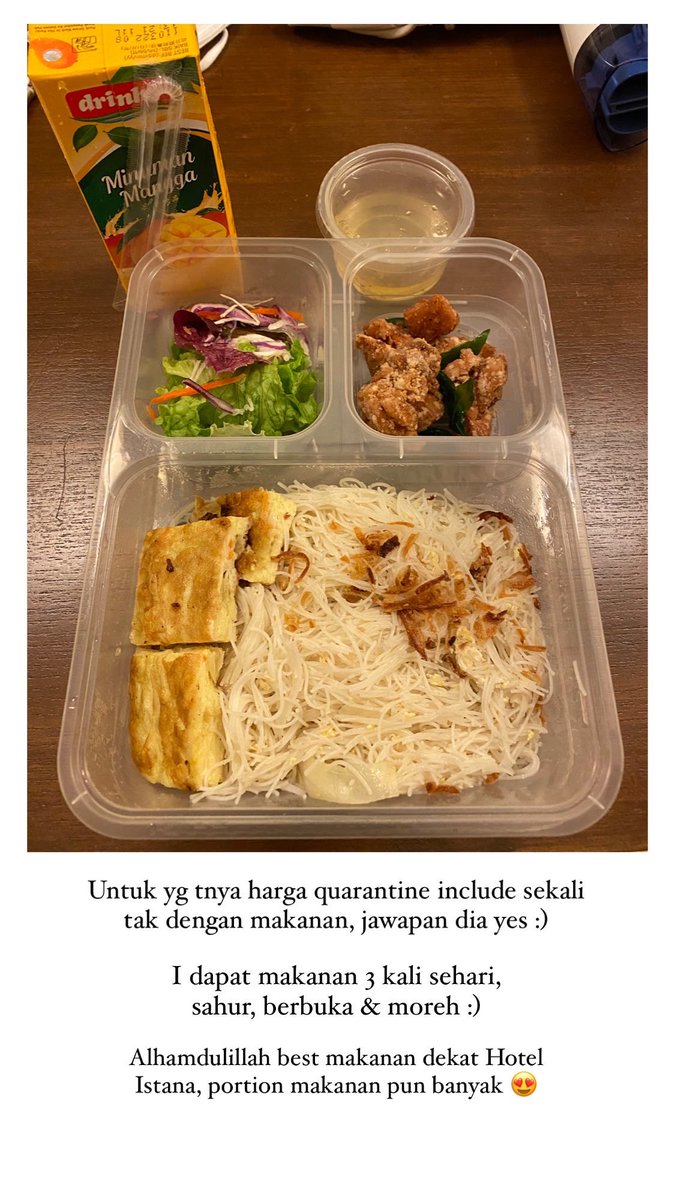 MaisarahMahmud's tweet photo. Untuk yang tanya psal quarantine dekat Malaysia ya 💖 https://t.co/bPmb5hpQeK