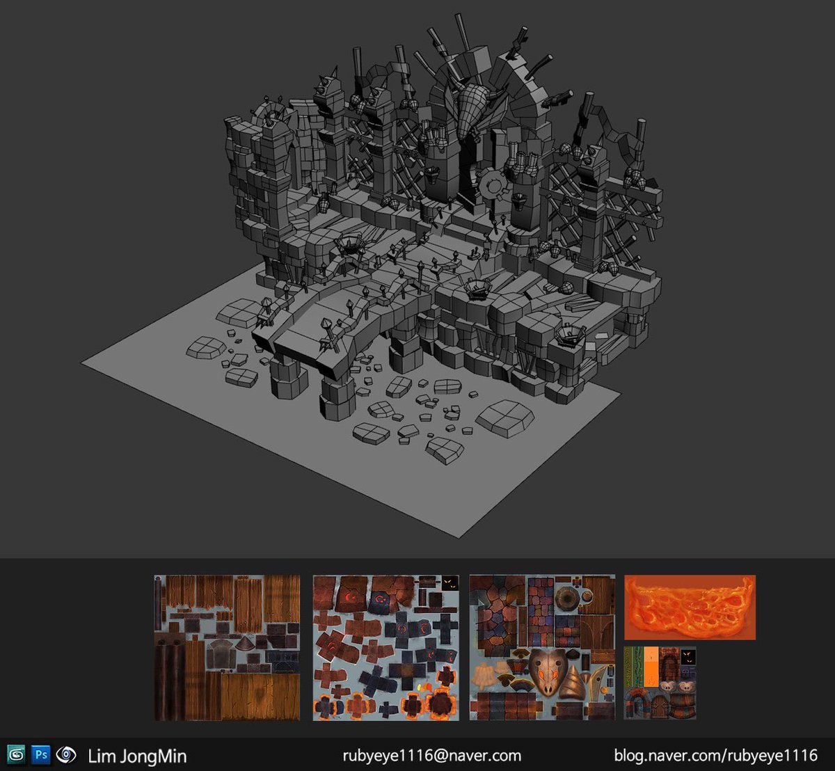 artofjeffp's tweet photo. This Goblin bossroom entrance by JongMin Lim is a good example of what to create for a portfolio piece if you are interested in creating stylized #handpainted #gameart 

https://t.co/6s1Io2iLgZ https://t.co/CfUAcFL37K