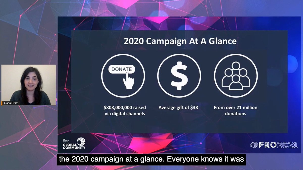 "For the Primary, we needed to distinguish ourselves from other candidates, establish his voice, and lay the fundamentals for the grassroots fundraising campaign."Back at  #FRO2021 for "Biden-Harris: The inside story of the record-breaking campaign" with  @elanafirsht.