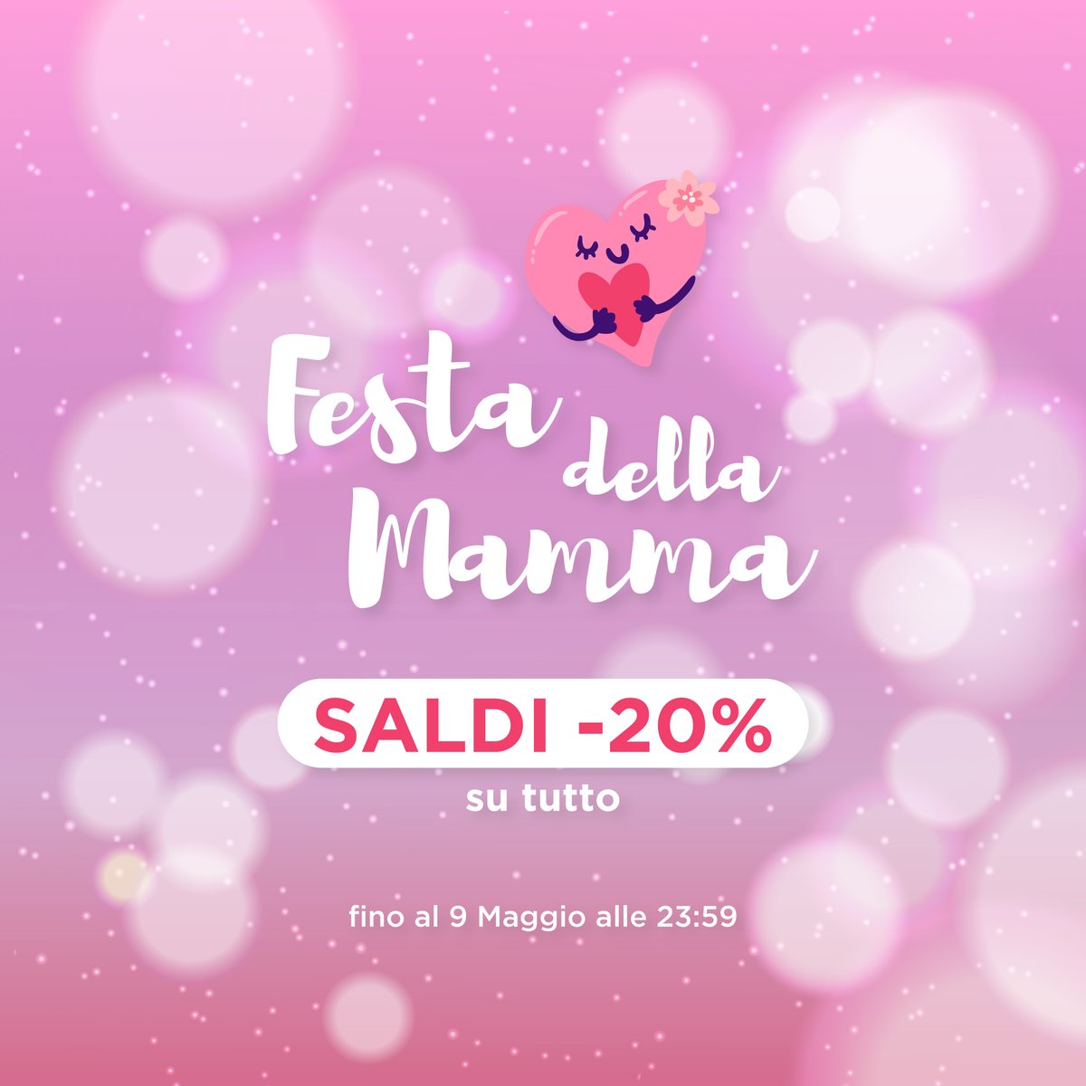 La mamma è sempre la mamma e in Teeser la celebriamo con dei super SALDI del 20% su TUTTOOO! 😍
Shop now 🛒 teeser.it
ORDINA ADESSO la tua maglietta/ felpa/ cover personalizzata, la promo termina Domenica 9 Maggio a mezzanotte